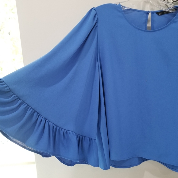 ZARA Ruffled Blouse 3 - Picture 2 of 6